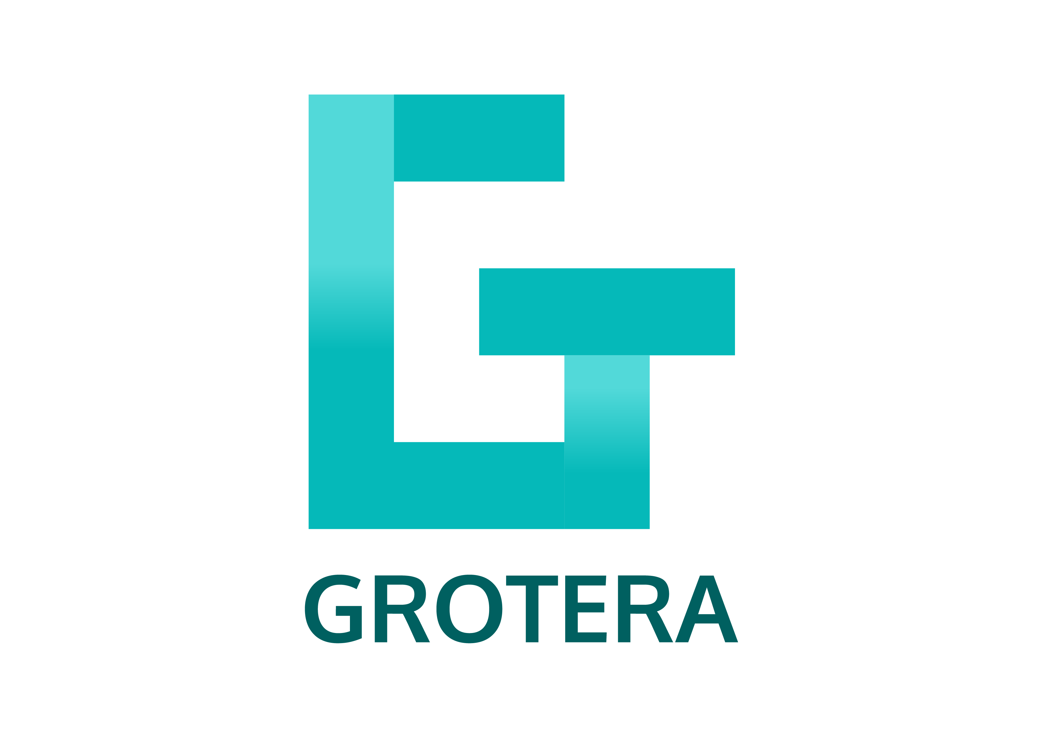 Grotera monogram corporate logo in Transparent background