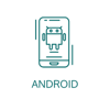 Hire Android developer icon